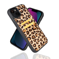 Flex Cover Leather Back Case with Card Holder for iPhone 14 (6.1") - LEO
