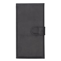 SANTA Magnetic Detachable Leather Wallet Case for iPhone 14 (6.1") - BLACK