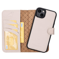Magic Magnetic Detachable Leather Wallet Case with RFID for iPhone 14 Plus (6.7") - GRAY