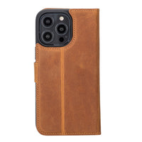 Magic Magnetic Detachable Leather Wallet Case with RFID for iPhone 14 Pro (6.1") - TAN