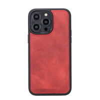 Santa Magnetic Detachable Leather Wallet Case for iPhone 14 Pro (6.1") - RED