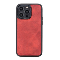 Liluri Magnetic Detachable Leather Wallet Case for iPhone 14 Pro Max (6.7") - RED