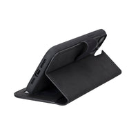Liluri Magnetic Detachable Leather Wallet Case for iPhone 14 (6.1") - BLACK