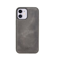 Magic Magnetic Detachable Leather Wallet Case with RFID for iPhone 12 (6.1") - GRAY - saracleather