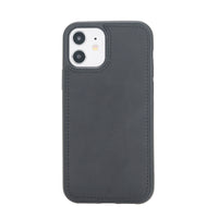 Santa Magnetic Detachable Leather Wallet Case for iPhone 12 (6.1") - BLACK - saracleather