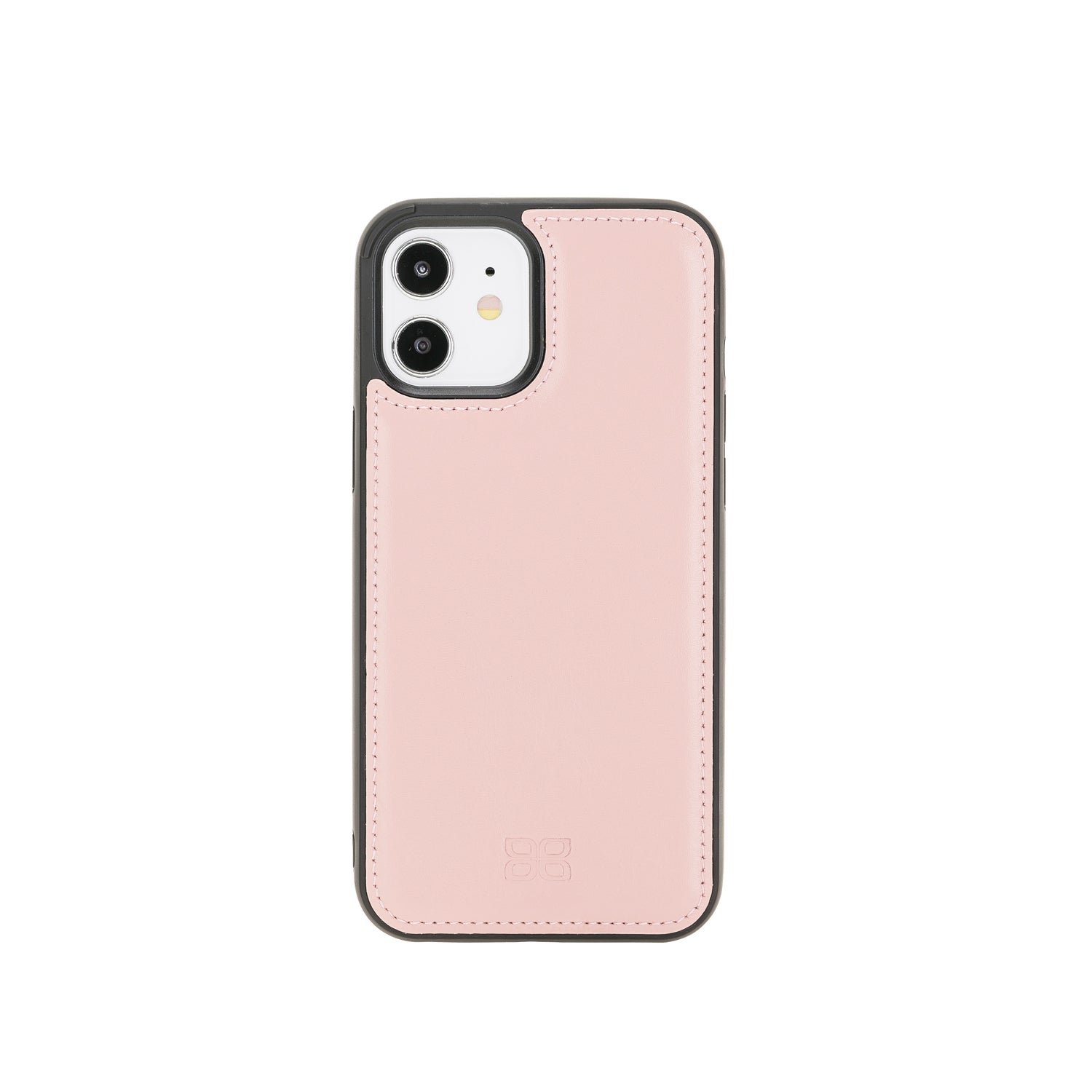 Flex Cover Leather Back Case for iPhone 12 (6.1") - PINK - saracleather