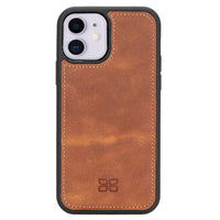 Magic Magnetic Detachable Leather Wallet Case with RFID for iPhone 12 (6.1") - TAN - saracleather