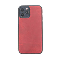 Santa Magnetic Detachable Leather Wallet Case for iPhone 12 Pro (6.1") - RED - saracleather