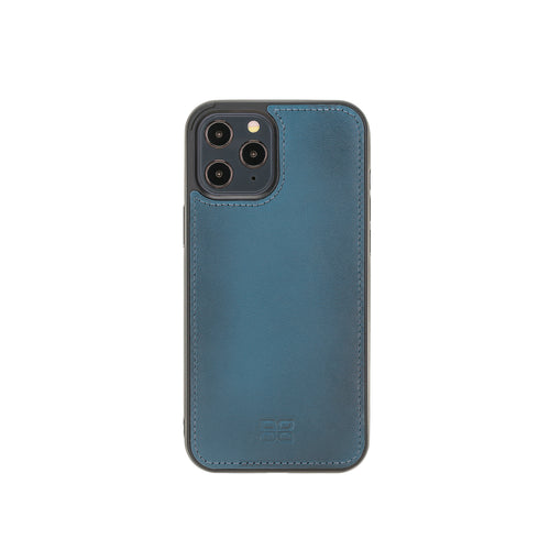 Flex Cover Leather Back Case for iPhone 12 Pro (6.1") - BLUE - saracleather