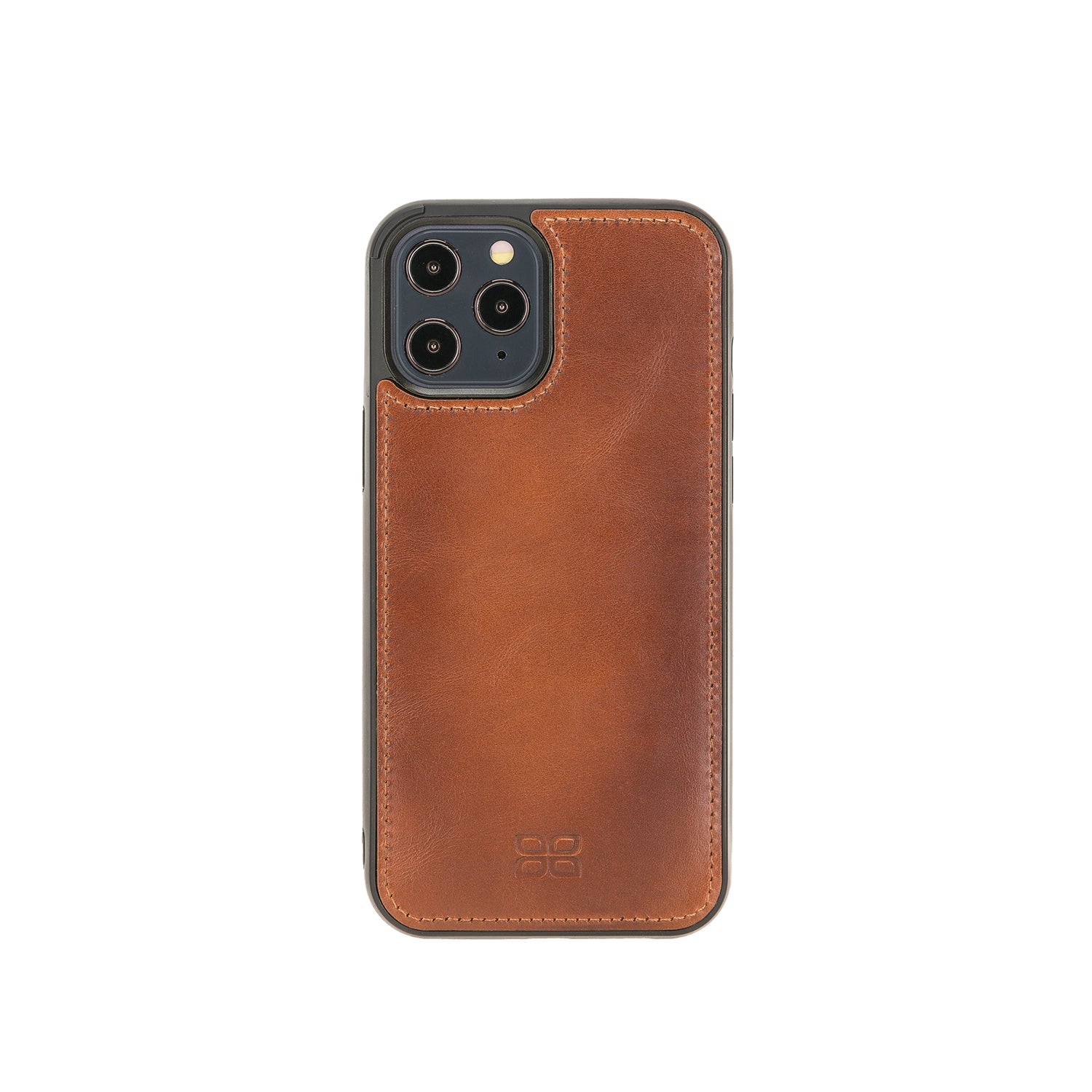 Flex Cover Leather Back Case for iPhone 12 Pro (6.1") - EFFECT BROWN - saracleather