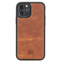 Magic Magnetic Detachable Leather Wallet Case with RFID for iPhone 12 Pro Max (6.7") - TAN - saracleather