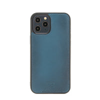 Magic Magnetic Detachable Leather Wallet Case with RFID for iPhone 12 Pro Max (6.7") - BLUE - saracleather