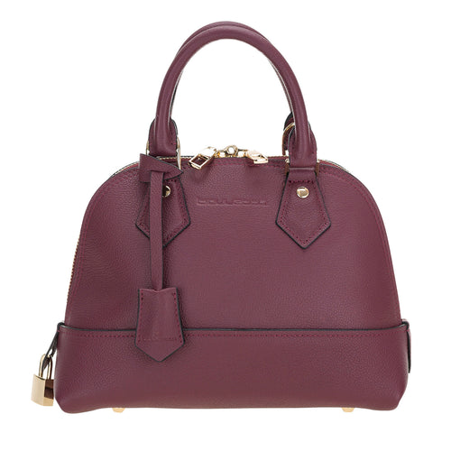 Daisy Women's Leather Handbags - BORDEAUX - saracleather