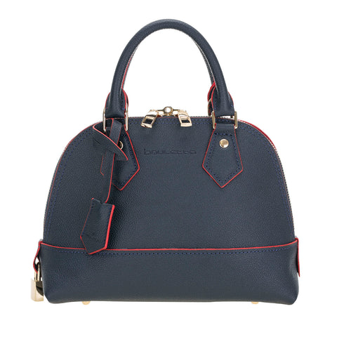 Daisy Women's Leather Handbags - DARK BLUE - saracleather