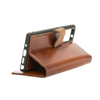 Magic Magnetic Detachable Leather Wallet Case with RFID for Samsung Galaxy Note 20 / Note 20 5G (6.7") - EFFECT BROWN - saracleather