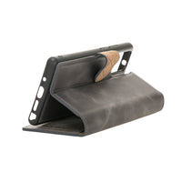 Magic Magnetic Detachable Leather Wallet Case with RFID for Samsung Galaxy Note 20 / Note 20 5G (6.7") - GRAY - saracleather