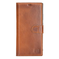 Magic Magnetic Detachable Leather Wallet Case with RFID for Samsung Galaxy Note 20 / Note 20 5G (6.7") - EFFECT BROWN - saracleather