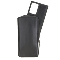 Pouch Magnetic Detachable Leather Wallet Case for Samsung Galaxy Note 20 Ultra 5G (6.9") - BLACK - saracleather
