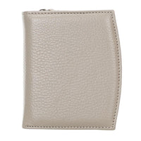 Vero Women's Leather Zipper Wallet - GRAY - saracleather