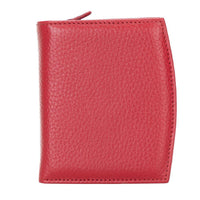 Vero Women's Leather Zipper Wallet - RED - saracleather