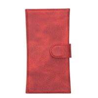Santa Magnetic Detachable Leather Wallet Case for iPhone 13 (6.1") - RED - saracleather