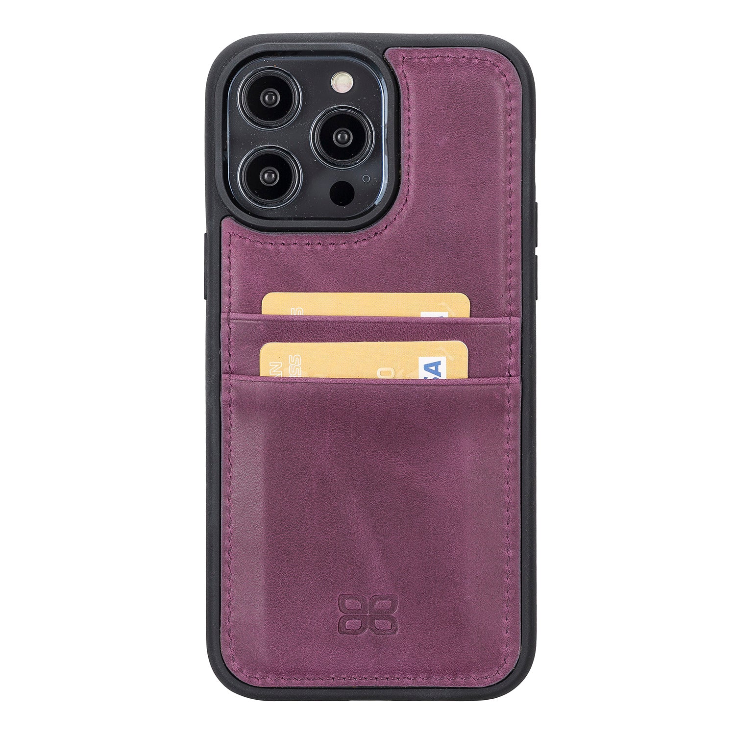 Flex Cover Leather Back Case with Card Holder for iPhone 14 Pro (6.1