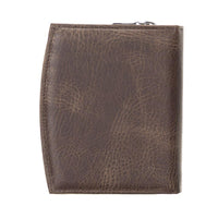 Vero Women's Leather Zipper Wallet - BROWN - saracleather