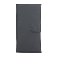 Santa Magnetic Detachable Leather Wallet Case for iPhone 12 Pro (6.1") - BLACK - saracleather