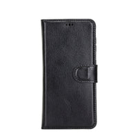 Magic Magnetic Detachable Leather Wallet Case for Samsung Galaxy S21 Plus 5G (6.7") - BLACK - saracleather