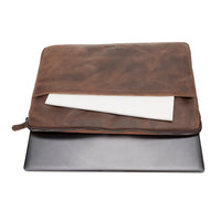 Awe Leather Case for Apple Macbook Pro 13" / Macbook Air 13" - BROWN - saracleather
