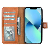 Magic Magnetic Detachable Leather Wallet Case with RFID for iPhone 14 Pro (6.1") - EFFECT TAN