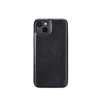 Rock Cover Leather Back Case for iPhone 14 Plus (6.7") - BLACK