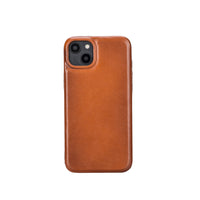 Rock Cover Leather Back Case for iPhone 14 (6.1") - EFFECT TAN