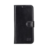 Magic Magnetic Detachable Leather Wallet Case with RFID for iPhone 14 (6.1") - BLACK