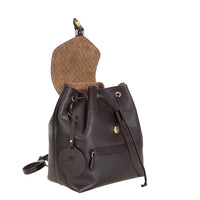 Eleni Women's Leather Bag - BROWN - saracleather