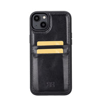 Flex Cover Leather Back Case with Card Holder for iPhone 14 Plus (6.7") - BLACK