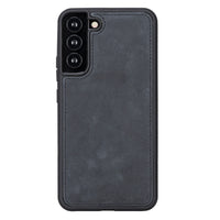 Santa Magnetic Detachable Leather Wallet Case for Samsung Galaxy S22 Plus (6.6") - BLACK