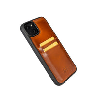Flex Cover Leather Back Case with Card Holder for iPhone 14 (6.1") - EFFECT TAN