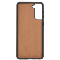 Liluri Magnetic Detachable Leather Wallet Case for Samsung Galaxy S21 Plus 5G (6.7") - BROWN - saracleather