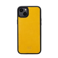 Pouch Magnetic Detachable Leather Wallet Case for iPhone 14 Plus (6.7") - MUSTARD