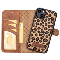 Magic Magnetic Detachable Leather Wallet Case with RFID for iPhone 14 Plus (6.7") - LEO