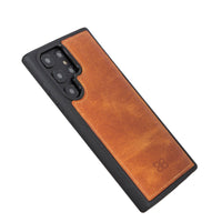 Flex Cover Leather Back Case for Samsung Galaxy S22 Ultra (6.8") - TAN