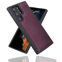 Flex Cover Leather Back Case for Samsung Galaxy S22 Ultra (6.8") - PURPLE