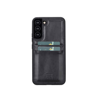 Flex Cover Leather Back Case with Card Holder for Samsung Galaxy S22 Plus (6.6") - BLACK