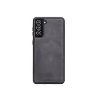 Flex Cover Leather Back Case for Samsung Galaxy S21 5G (6.2") - GRAY - saracleather