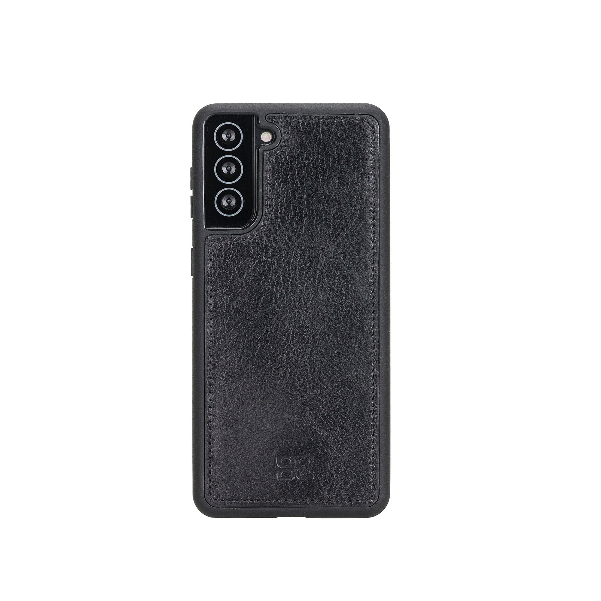 Flex Cover Leather Back Case for Samsung Galaxy S21 5G (6.2") - BLACK - saracleather