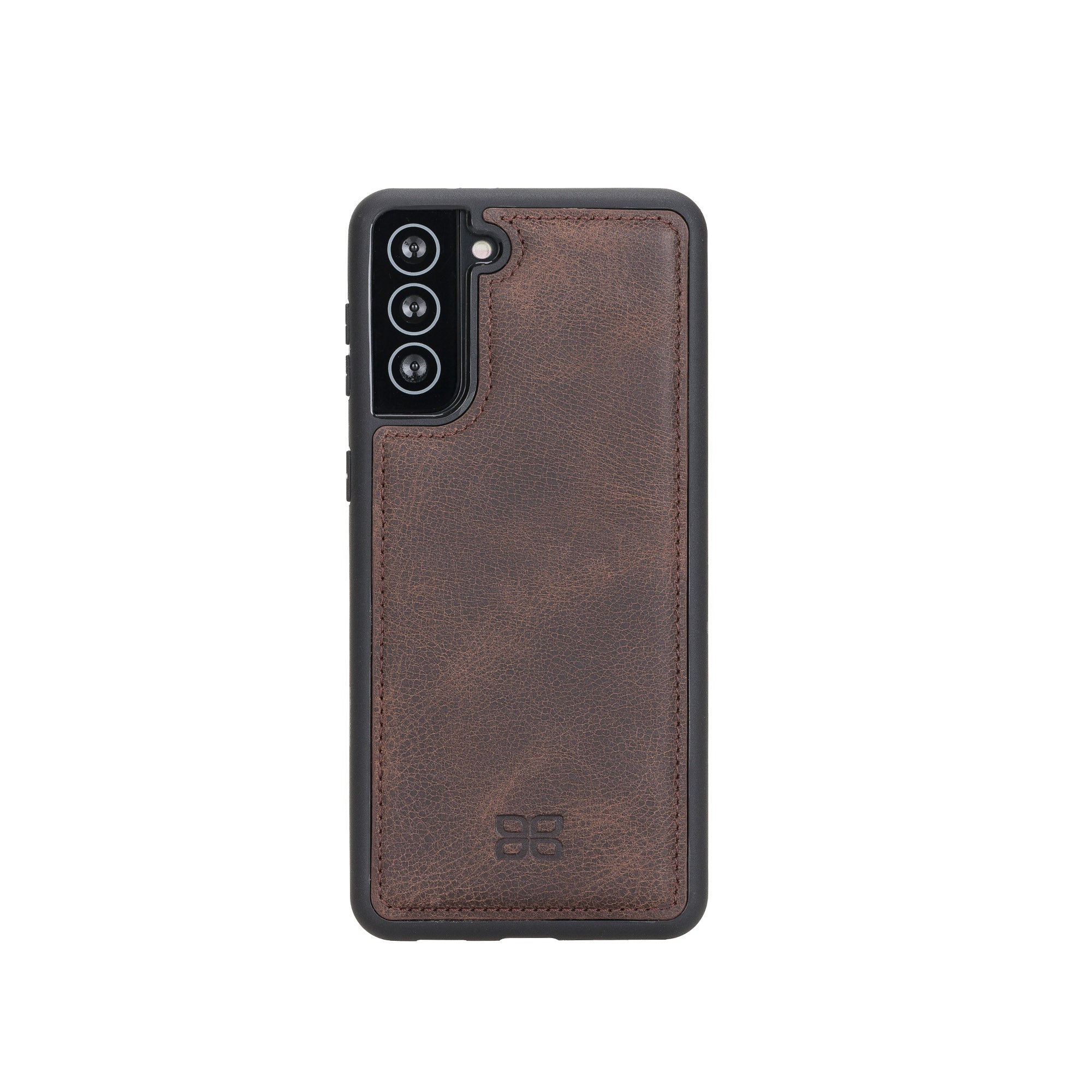 Flex Cover Leather Back Case for Samsung Galaxy S21 Plus 5G (6.7") - BROWN - saracleather