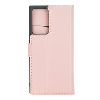 Magic Magnetic Detachable Leather Wallet Case with RFID for Samsung Galaxy Note 20 Ultra 5G (6.9") - PINK - saracleather