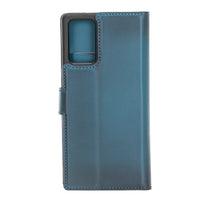 Magic Magnetic Detachable Leather Wallet Case with RFID for Samsung Galaxy Note 20 / Note 20 5G (6.7") - BLUE - saracleather