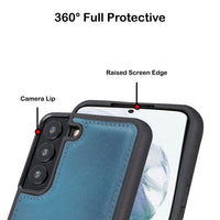 Flex Cover Leather Back Case for Samsung Galaxy S22 (6.1") - BLUE